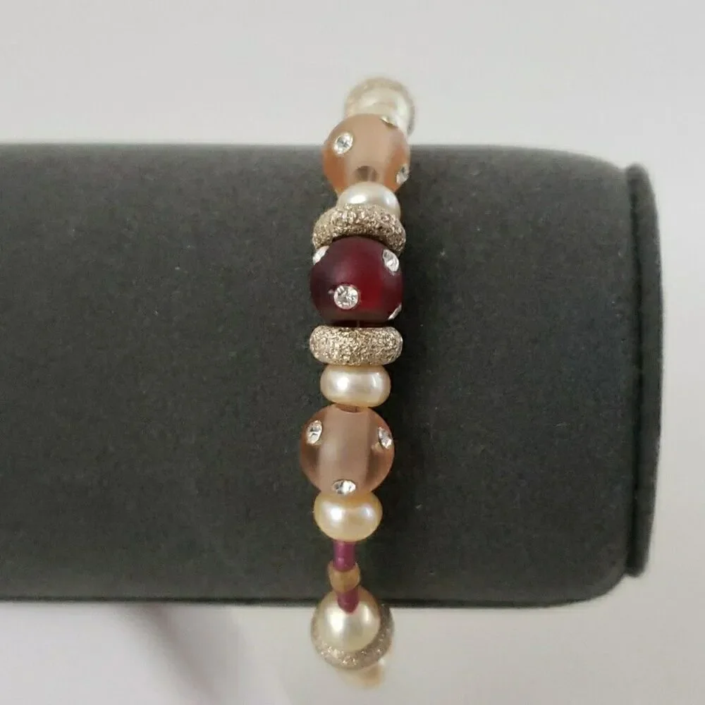 Luxe Glass Bead & Faux Pearl  7